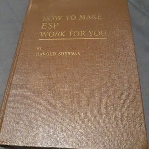 *SIGNED* vintage "How to Make ESP Work for You" hardcover